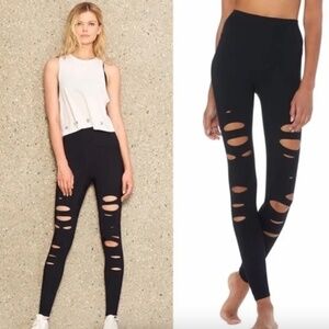 Alo High Waist Ripped Warrior Legging